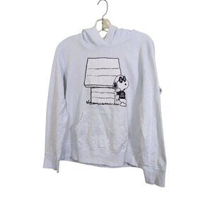 KAWS x Peanuts UT Uniqlo Snoopy Hoodie Sweatshirt Adult Size Medium White Unisex